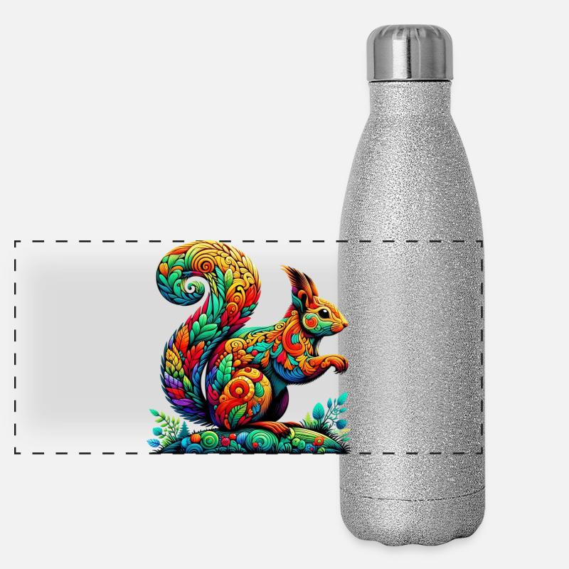 Squirrel Panoramic Glitter Thermal Bottle 500 ml