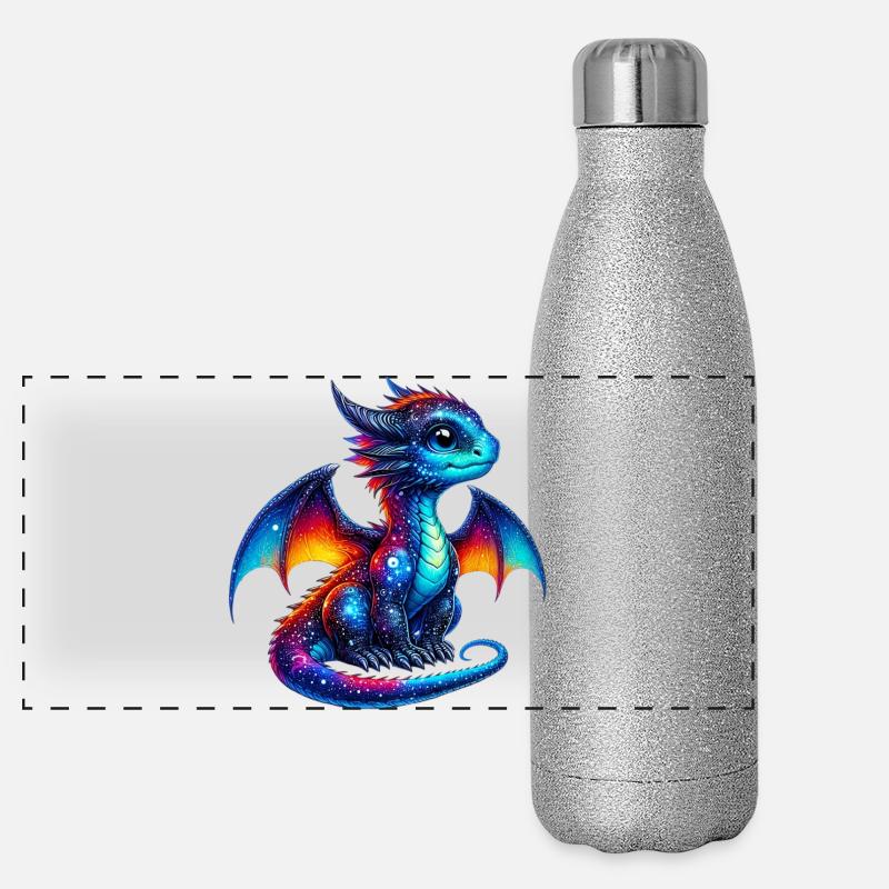 Dragon Gourde isotherme panoramique pailletée 500 ml