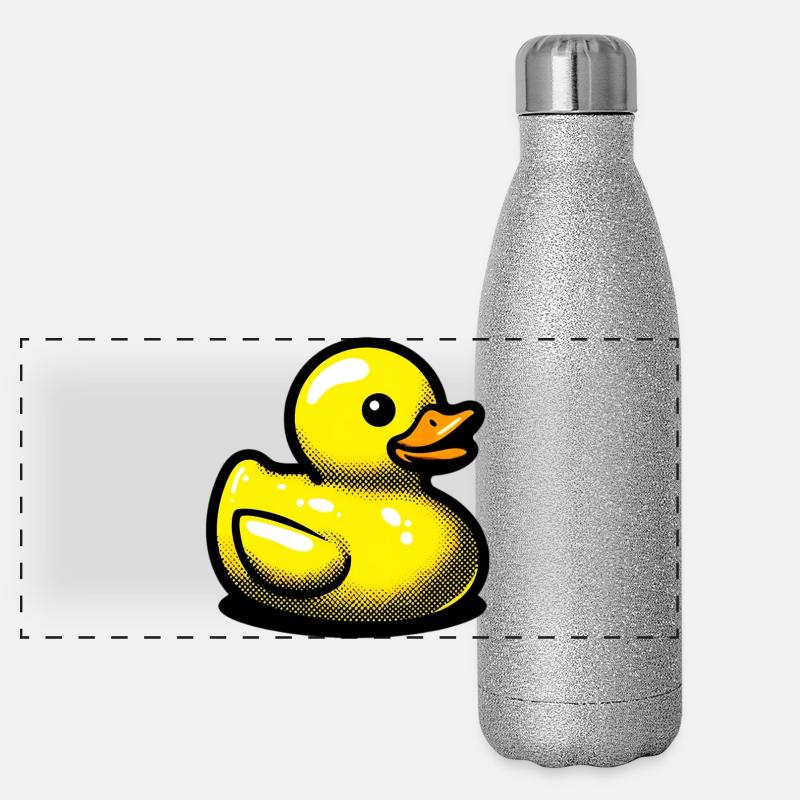 Duckling Duck Duck Duck Panoramic Glitter Thermal Bottle 500 ml