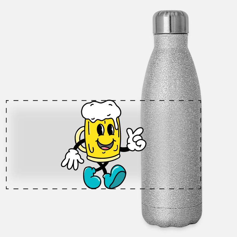 Beer Panoramic Glitter Thermal Bottle 500 ml