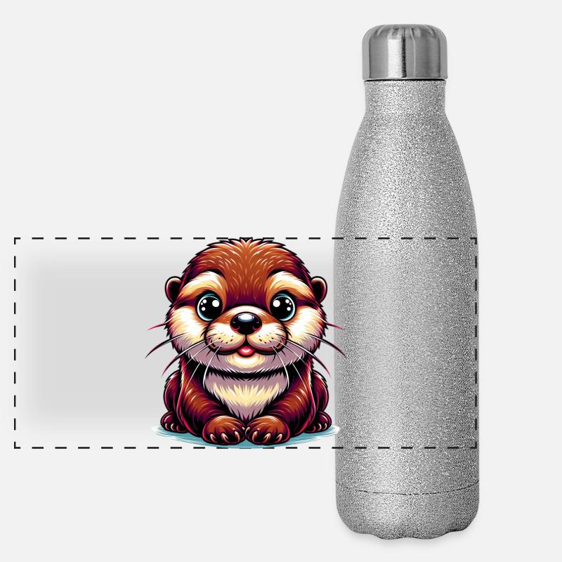 Loutre Gourde isotherme panoramique pailletée 500 ml