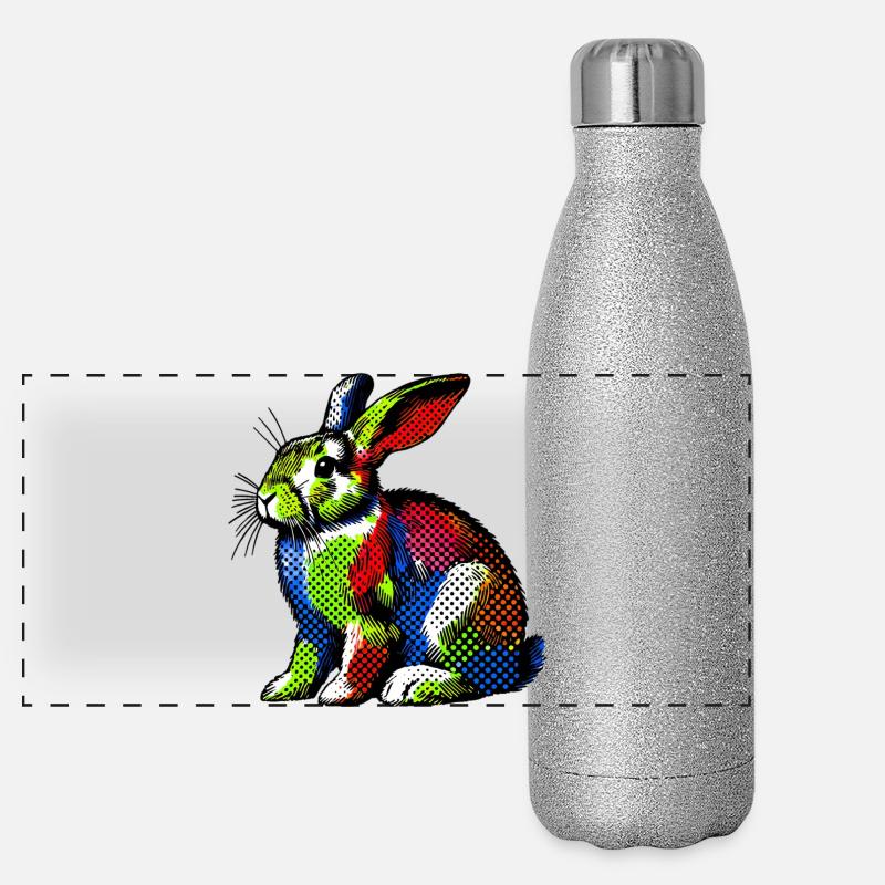 Rabbit Panoramic Glitter Thermal Bottle 500 ml