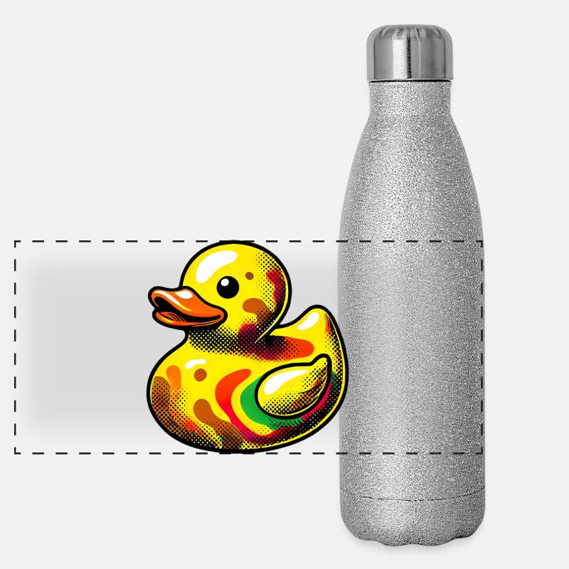 Duckling Duck Duck Duck Panoramic Glitter Thermal Bottle 500 ml