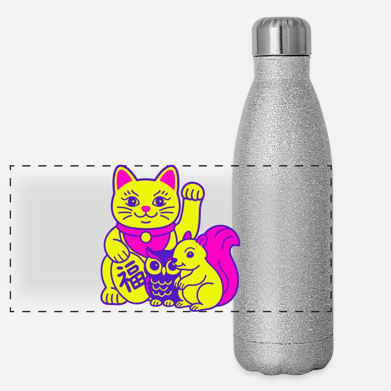 Lucky animals! Panoramic Glitter Thermal Bottle 500 ml