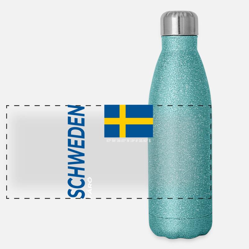 FÅRÖ Panorama Glitzer Isolierflasche 500 ml