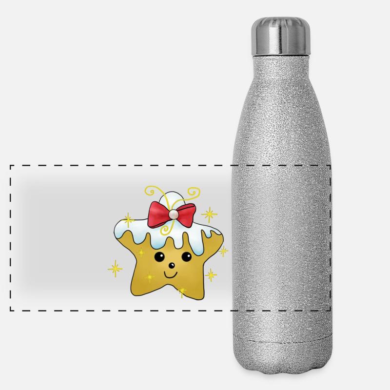 Kleiner_Stern Panorama Glitzer Isolierflasche 500 ml