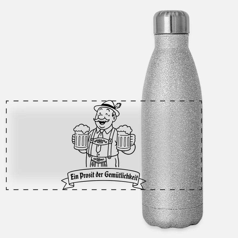Herr Bier - Ein Prosit der Gemütlichkeit Panoramic Glitter Thermal Bottle 500 ml