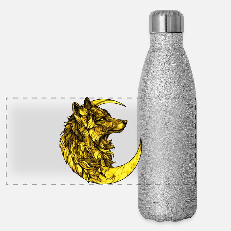Lune du loup Gourde isotherme panoramique pailletée 500 ml