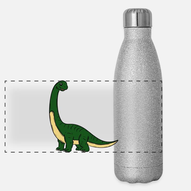 Dino Gourde isotherme panoramique pailletée 500 ml