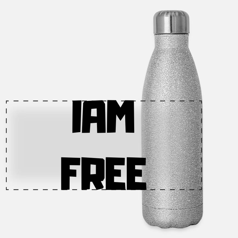 I'M FREE Gourde isotherme panoramique pailletée 500 ml