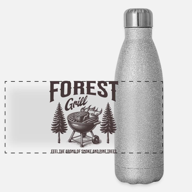Foret Grill Arômes Bois Gourde isotherme panoramique pailletée 500 ml