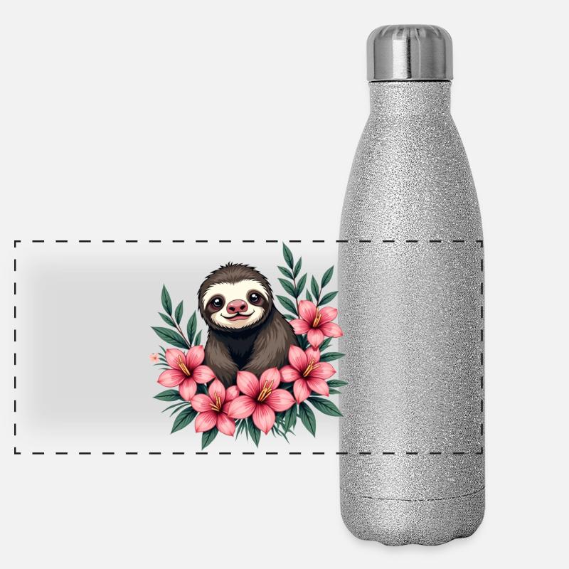 Sloth Panoramic Glitter Thermal Bottle 500 ml