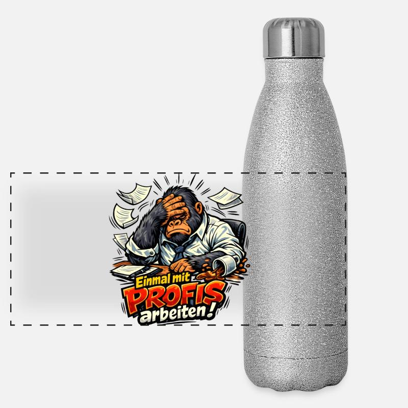 Einmal mit Profis arbeiten Panorama Glitzer Isolierflasche 500 ml