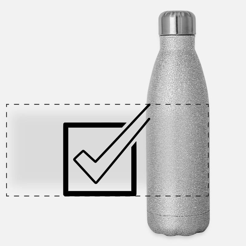 Checklist Tick Box Done Panoramic Glitter Thermal Bottle 500 ml