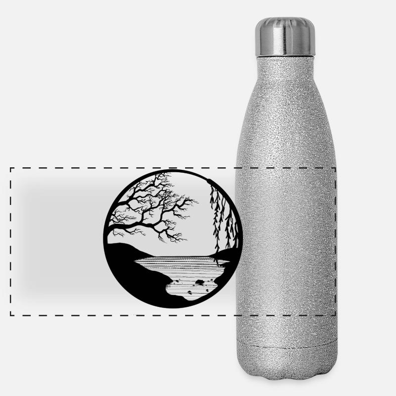 Panorama Glitzer Isolierflasche 500 ml