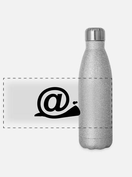 @ esc rgot - Panoramic Glitter Thermal Bottle 500 ml - silver glitter - Front