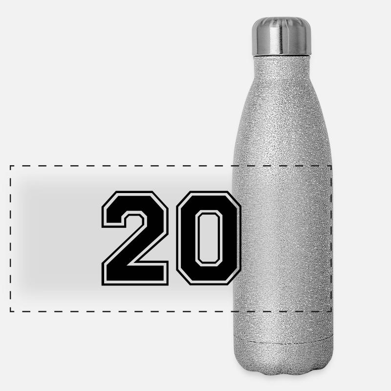 zwanzig Panorama Glitzer Isolierflasche 500 ml