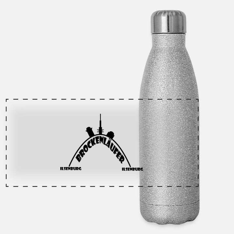 Brockenlauf Ilsenburg Panorama Glitzer Isolierflasche 500 ml