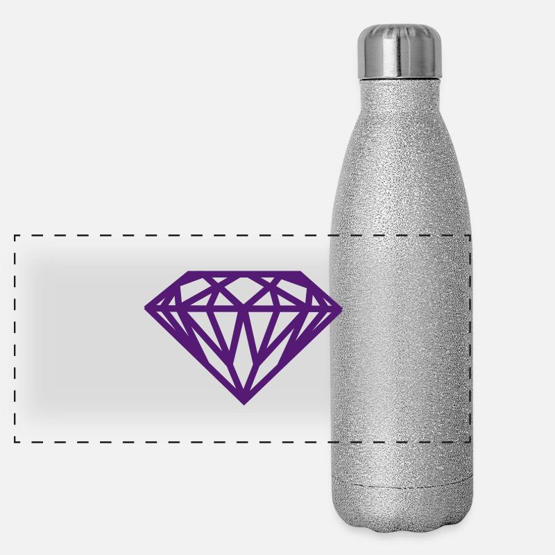 Diamant Panorama Glitzer Isolierflasche 500 ml