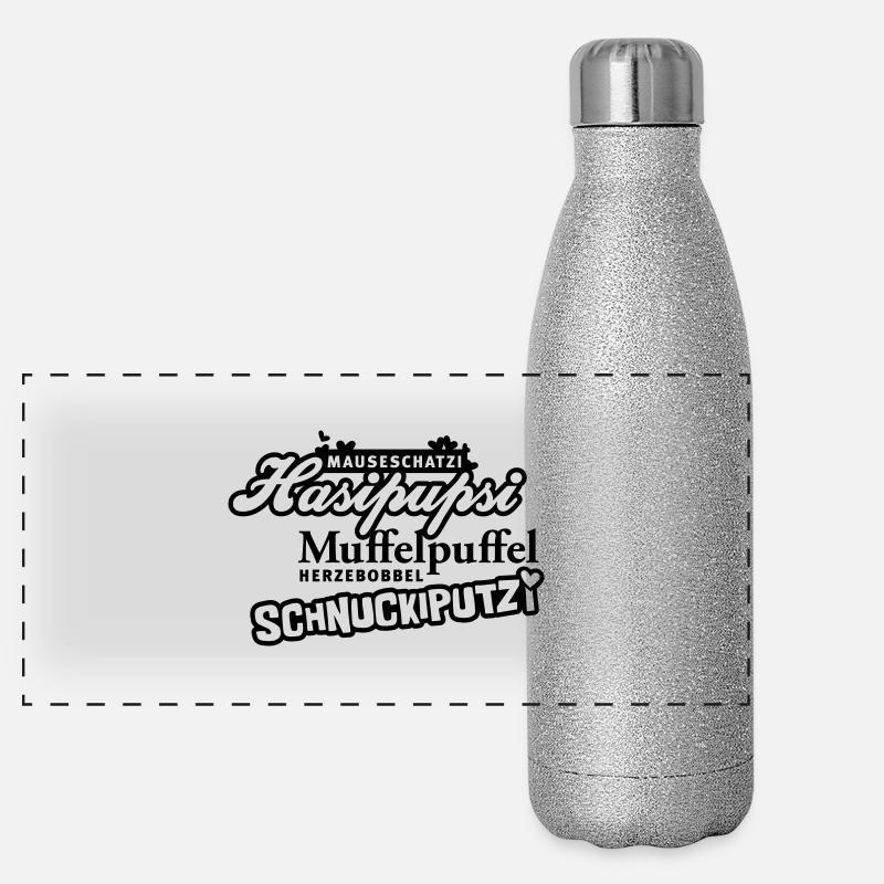 Termen van genegenheid - Liefde - Liefde - Panoramische glitter thermosfles 500 ml