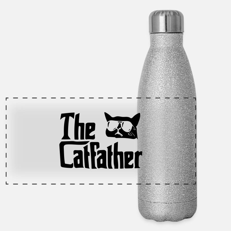 le père des chats Gourde isotherme panoramique pailletée 500 ml