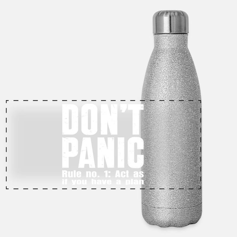 Don't Panic – Confidentiality Mode: ON Panoramic Glitter Thermal Bottle 500 ml
