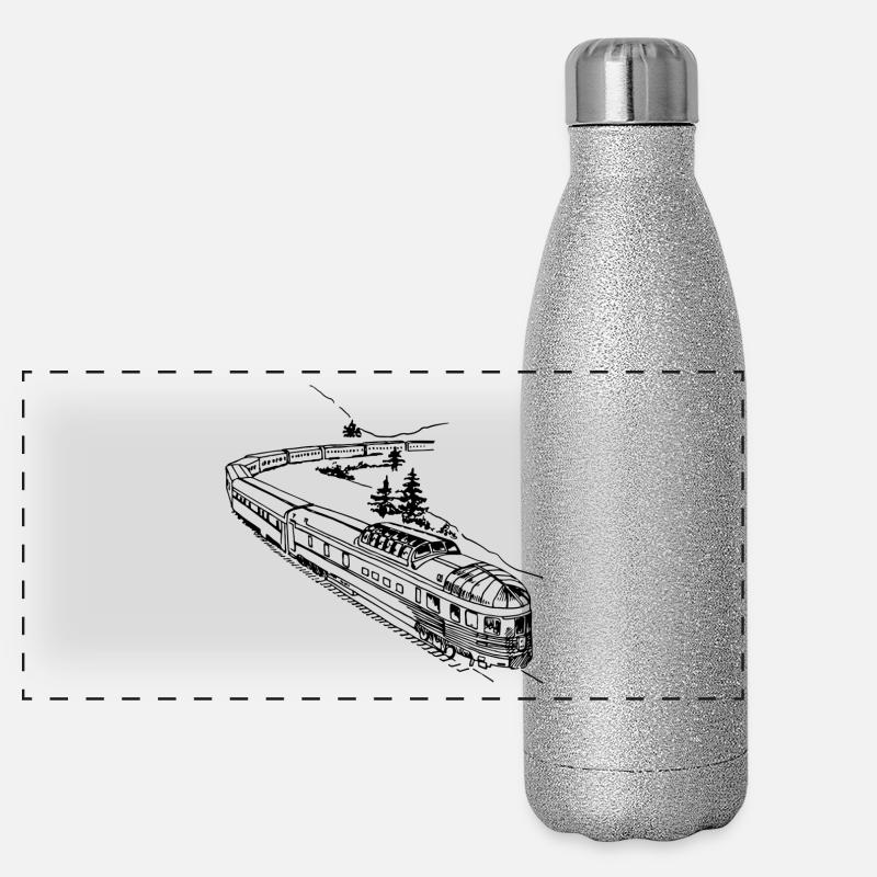 train Gourde isotherme panoramique pailletée 500 ml