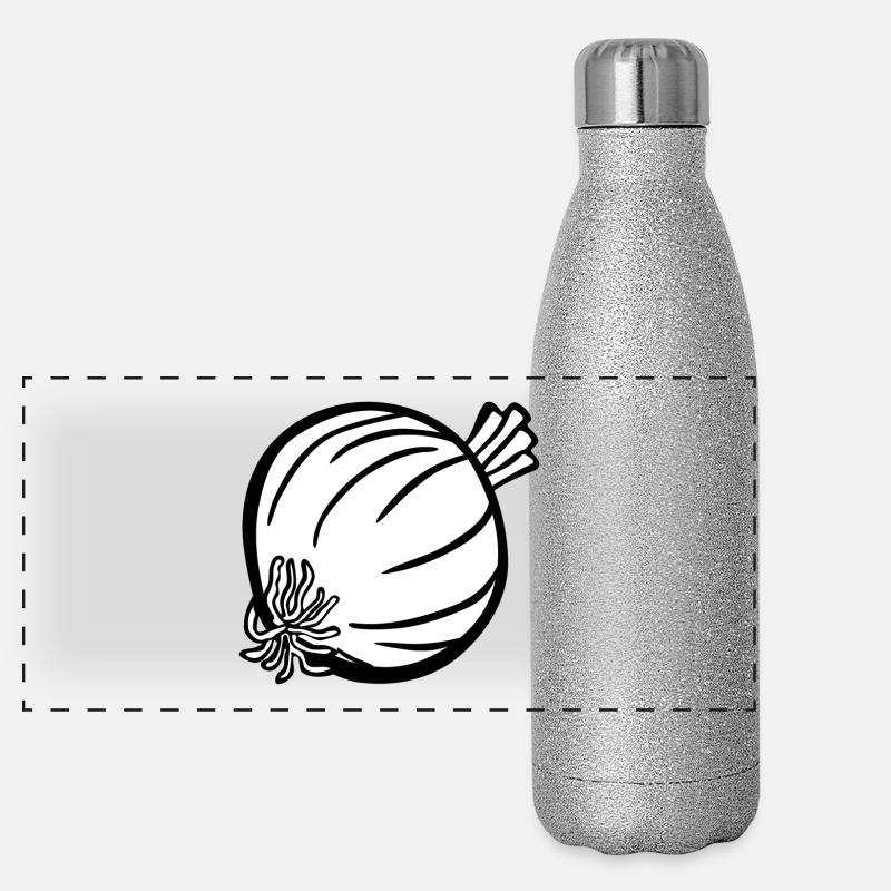 onions halloween vegetables vegetables37 Panoramic Glitter Thermal Bottle 500 ml