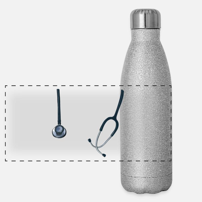 stéthoscope Gourde isotherme panoramique pailletée 500 ml