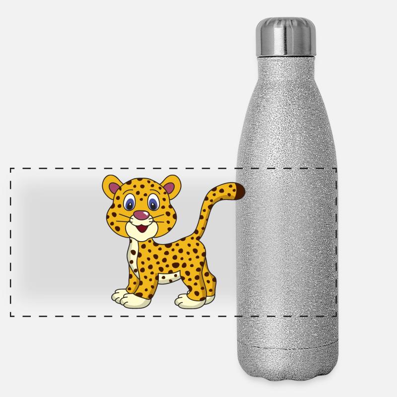 Baby Cheetah Panoramic Glitter Thermal Bottle 500 ml