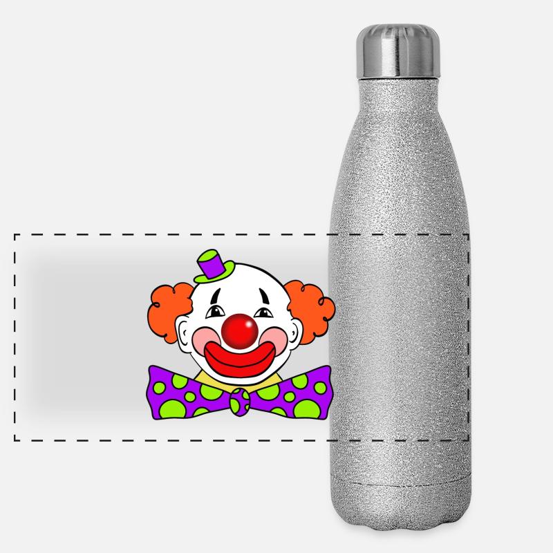 clown Gourde isotherme panoramique pailletée 500 ml