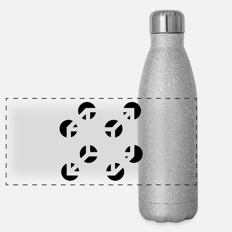 cube Panoramic Glitter Thermal Bottle 500 ml