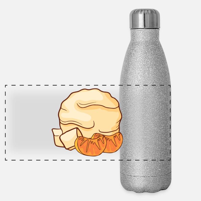 Mandarinen Eis Speiseeis Eiskrem Eiscreme Kugeleis Panorama Glitzer Isolierflasche 500 ml