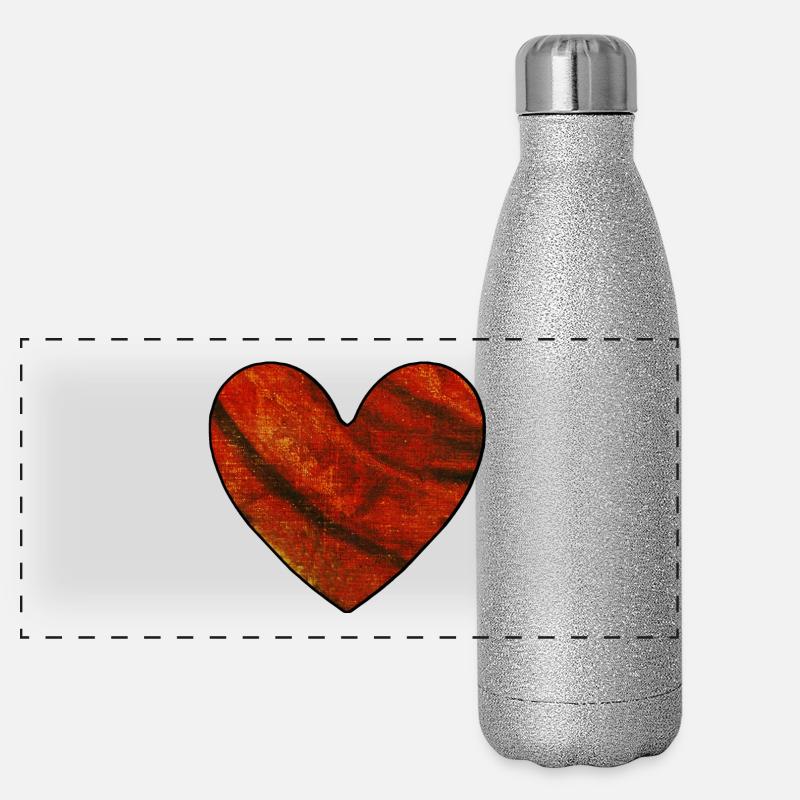 Félicitations du cœur Félicitations Gourde isotherme panoramique pailletée 500 ml