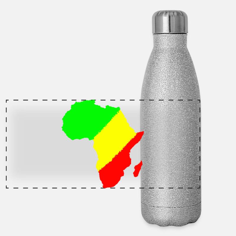 afrique Gourde isotherme panoramique pailletée 500 ml