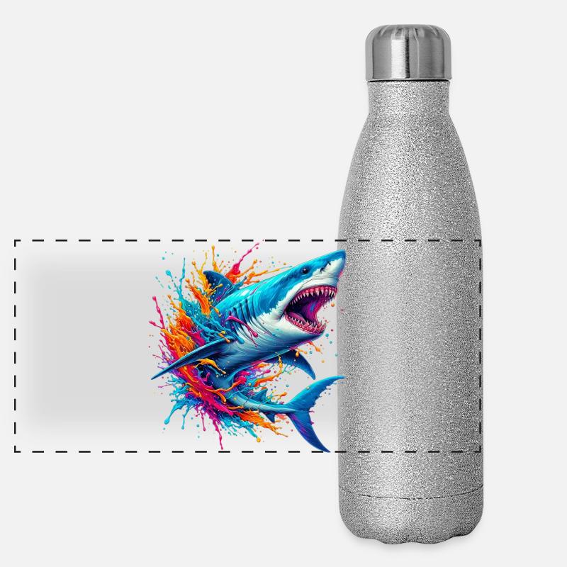 Shark Panoramic Glitter Thermal Bottle 500 ml
