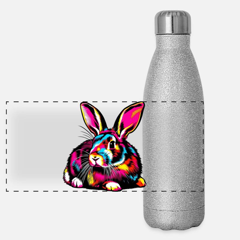 Rabbit Panoramic Glitter Thermal Bottle 500 ml