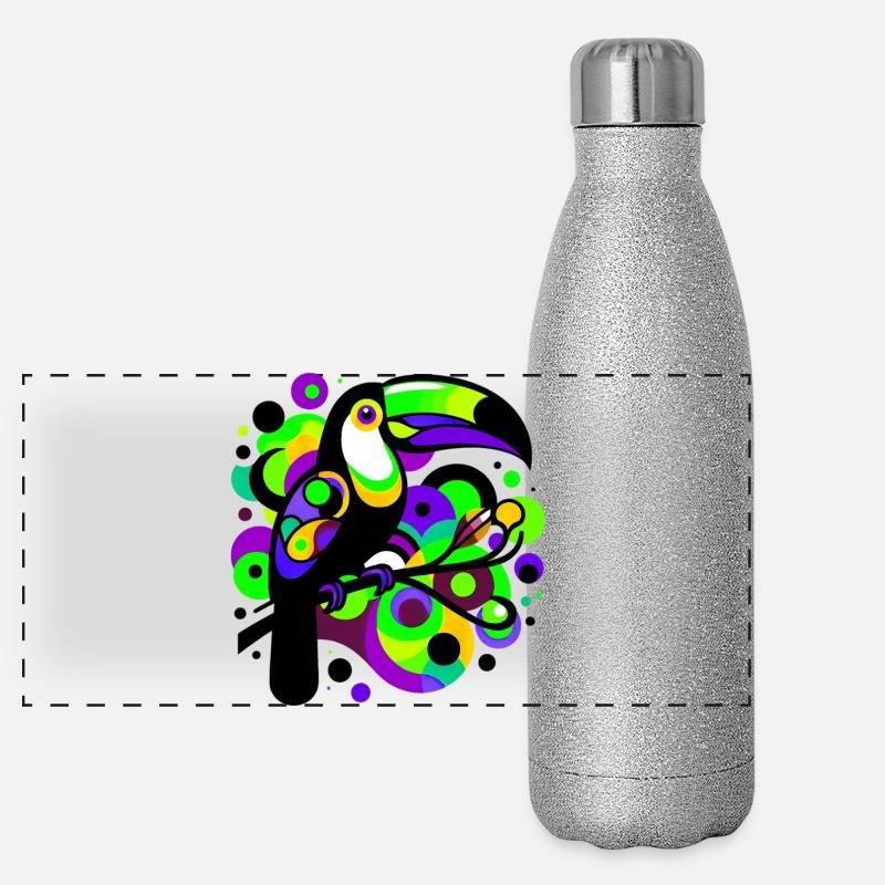 Toucan Gourde isotherme panoramique pailletée 500 ml