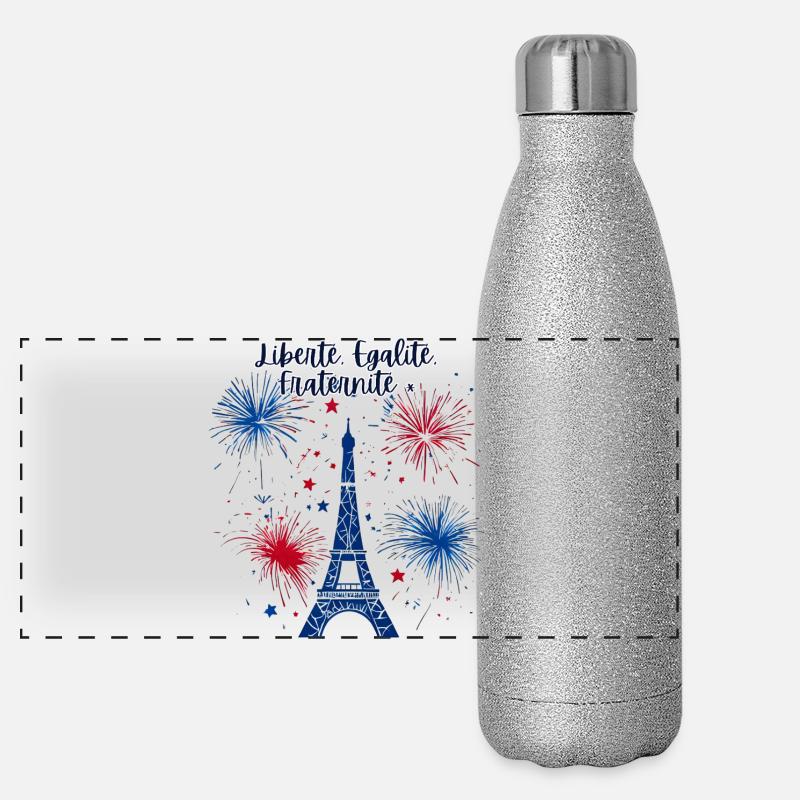 Liberty Equality Fraternity Panoramic Glitter Thermal Bottle 500 ml