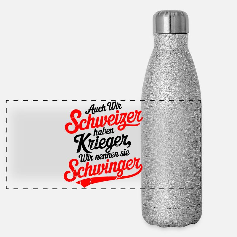 Guerrier échangiste Gourde isotherme panoramique pailletée 500 ml