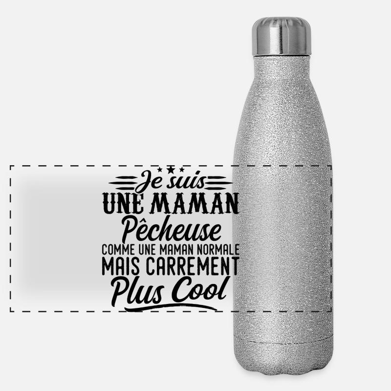 Fischer-Mutter: normal, aber cooler Panorama Glitzer Isolierflasche 500 ml