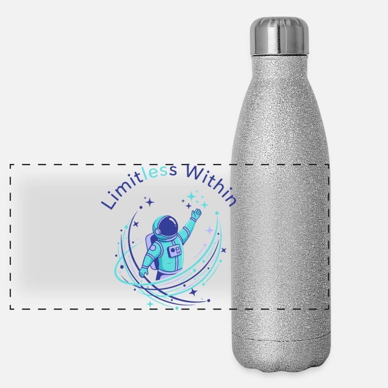 Grenzen im Inneren Panorama Glitzer Isolierflasche 500 ml