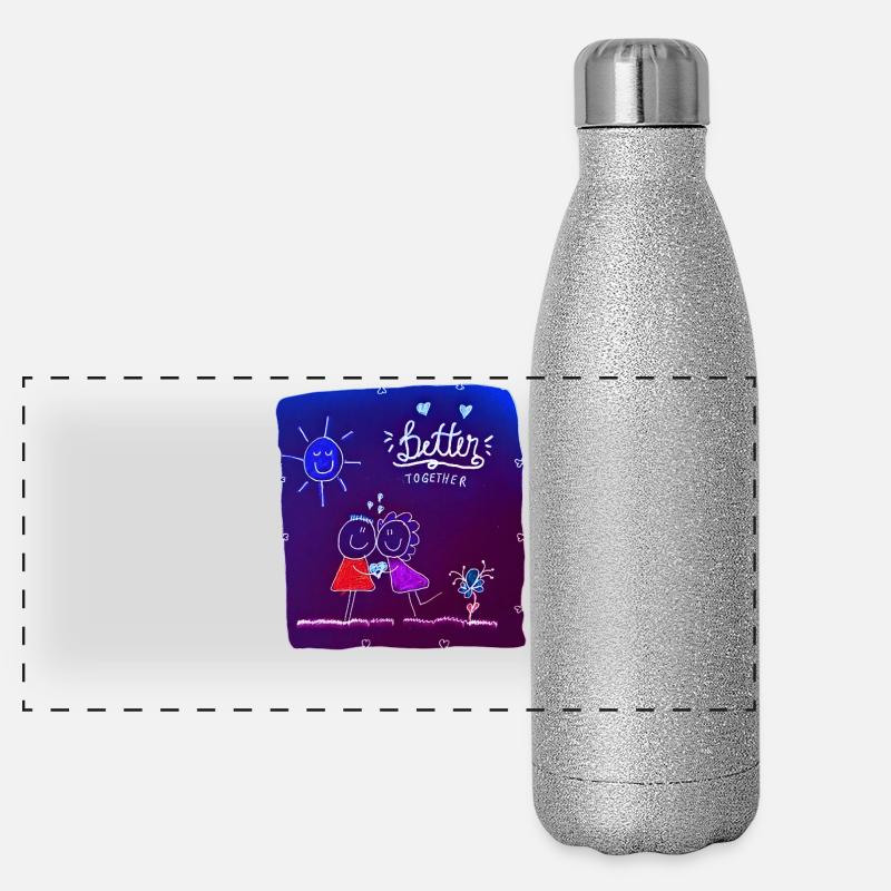 Mieux ensemble Gourde isotherme panoramique pailletée 500 ml