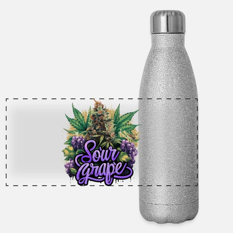 Sour Grape Panorama Glitzer Isolierflasche 500 ml