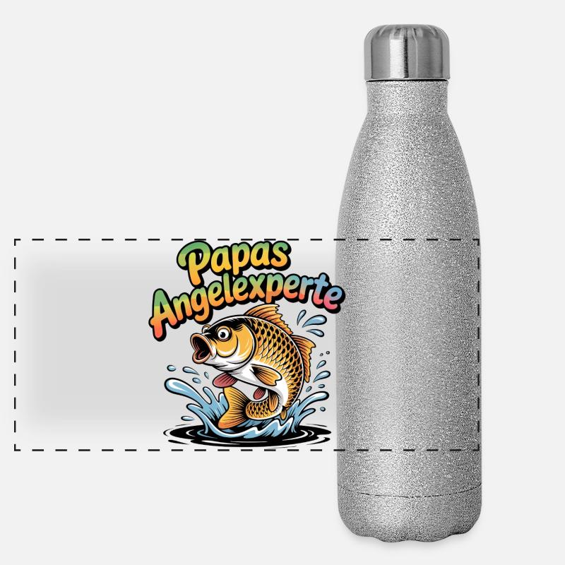 Papas Angelexperte Panorama Glitzer Isolierflasche 500 ml