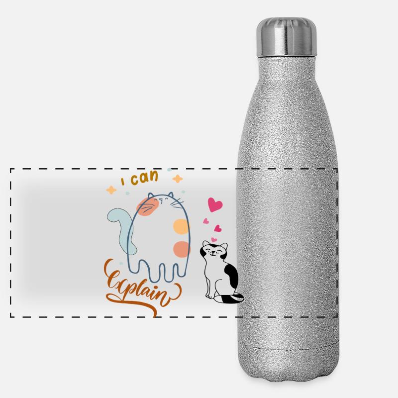 Ich kann erklären  Panorama Glitzer Isolierflasche 500 ml