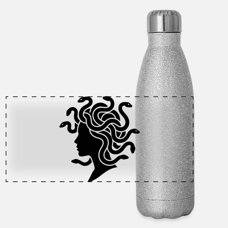 Méduse Gourde isotherme panoramique pailletée 500 ml