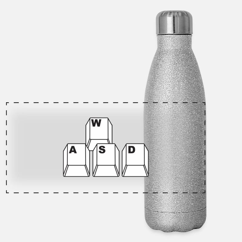 WASD Gamer Gourde isotherme panoramique pailletée 500 ml