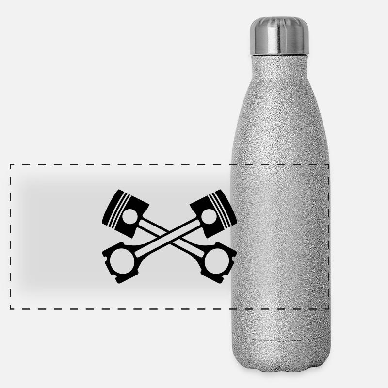 Kolben Panorama Glitzer Isolierflasche 500 ml