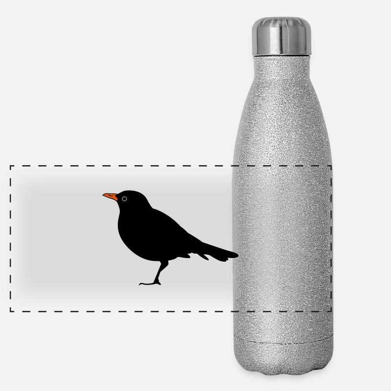 Bird Panorama Glitzer Isolierflasche 500 ml